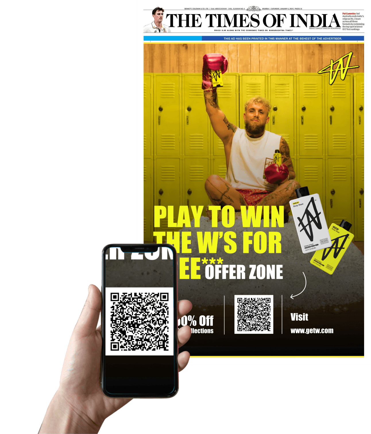 mockup for offline store or events