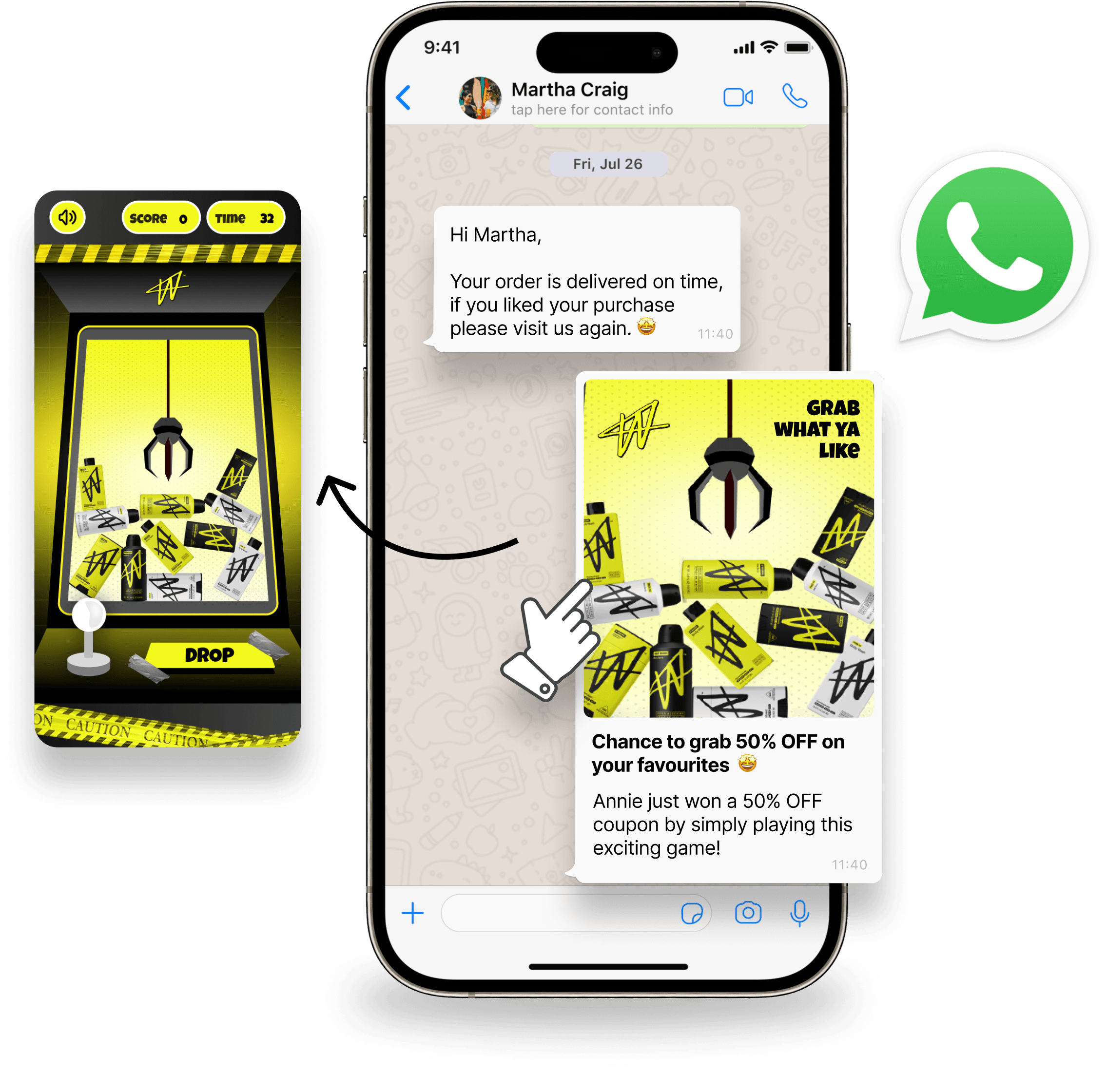 mockup for whatsapp marketing